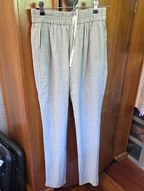 J. Crew Light Gray Elastic-Waist Chinos